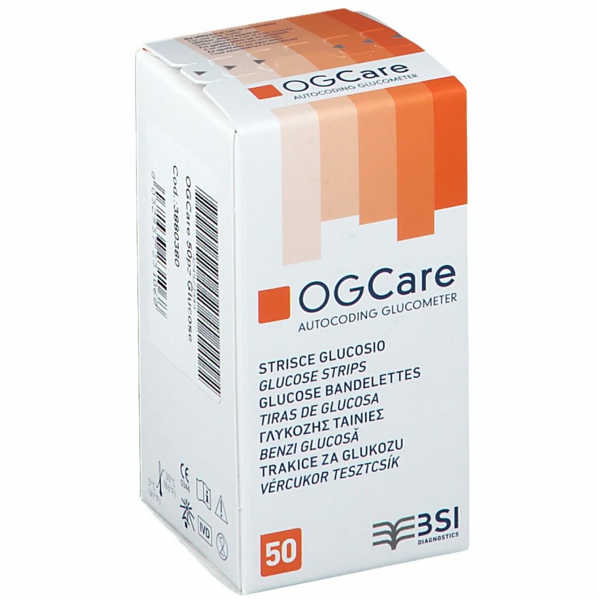 Strisce misurazione glicemia ogcare 50 pezzi