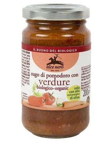Sugo di pomodoro con verdure bio 200 g