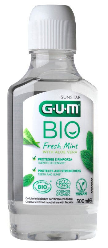 Sunstar gum bio collutorio fresh mint con aloe vera 300ml