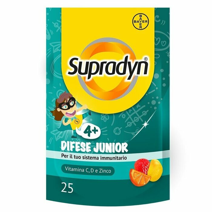 Supradyn Difese Junior Integratore per Bambini 25 Caramelle Gommose