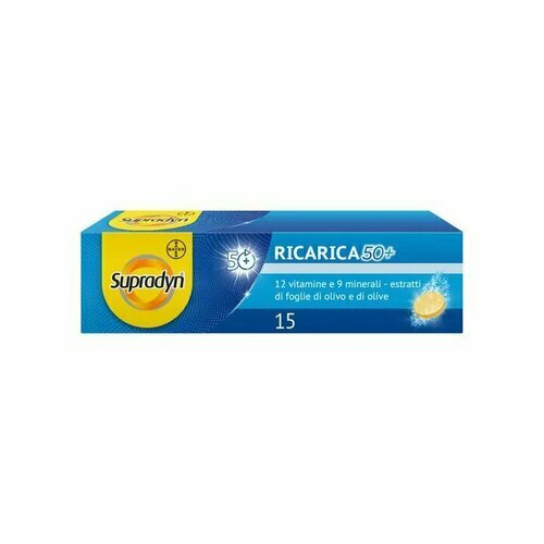 Supradyn Ricarica 50+ Integratore Vitamine e Minerali 15 Compresse