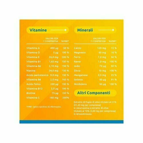 Supradyn Ricarica 50+ Integratore Vitamine e Minerali 30 Compresse