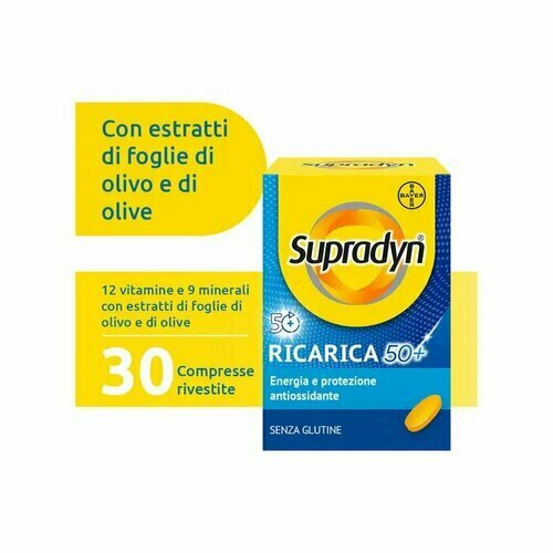 Supradyn Ricarica 50+ Integratore Vitamine e Minerali 30 Compresse