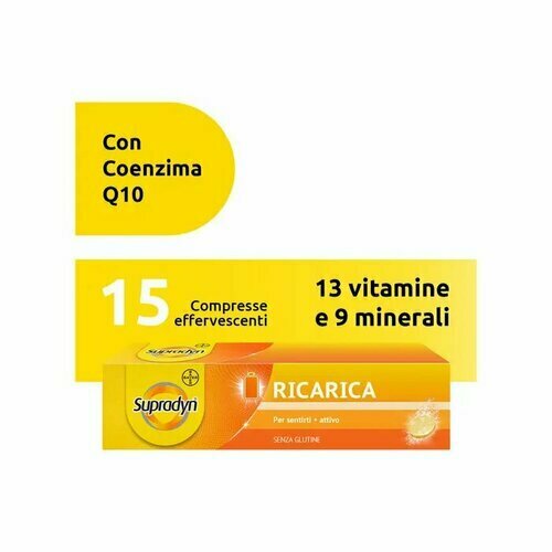 Supradyn Ricarica Integratore Multivitaminico e Minerali 15 Compresse Effervescenti