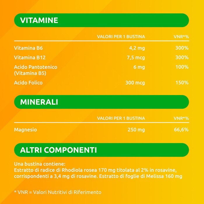 Supradyn ricarica no stress integratore vitamine e magnesio contro la stanchezza da stress 20 buste