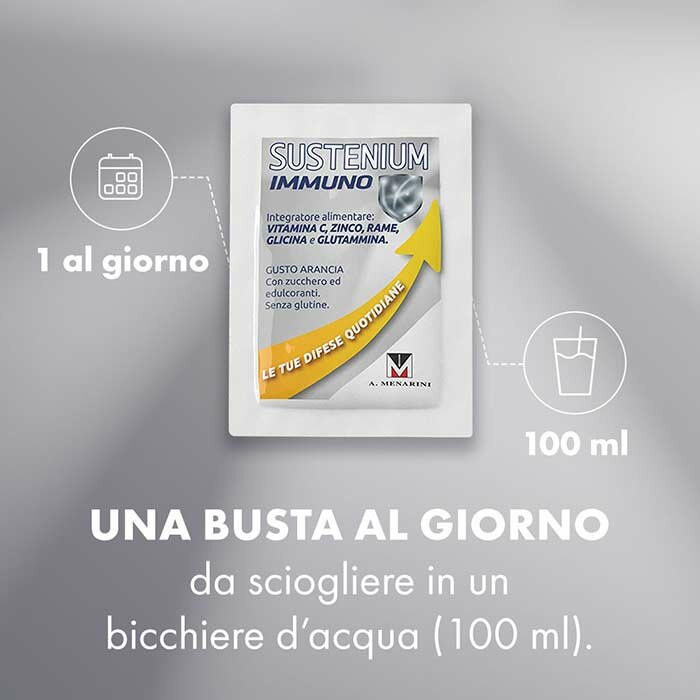 Sustenium Immuno Integratore Sistema Immunitario 14 Bustine 