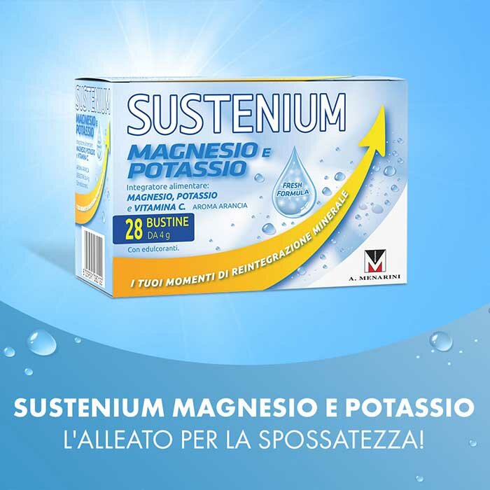 Sustenium Magnesio e Potassio con Vitamina C 28 bustine