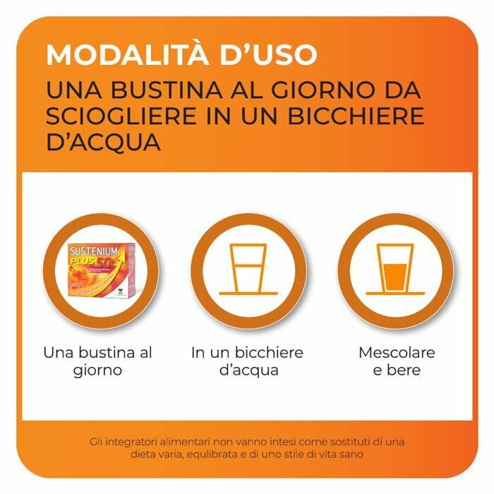Sustenium plus, energia fisica e mentale 50+ 16 bustine