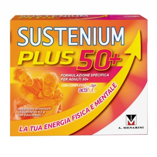 Sustenium plus, energia fisica e mentale 50+ 16 bustine