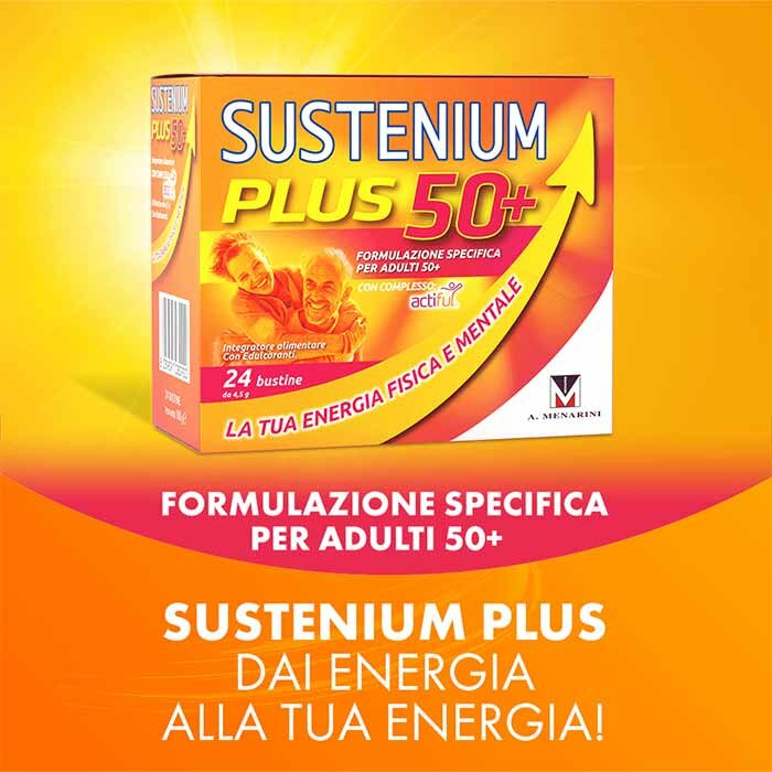 Sustenium Plus Energia Fisica e Mentale 50+ 24 bustine 