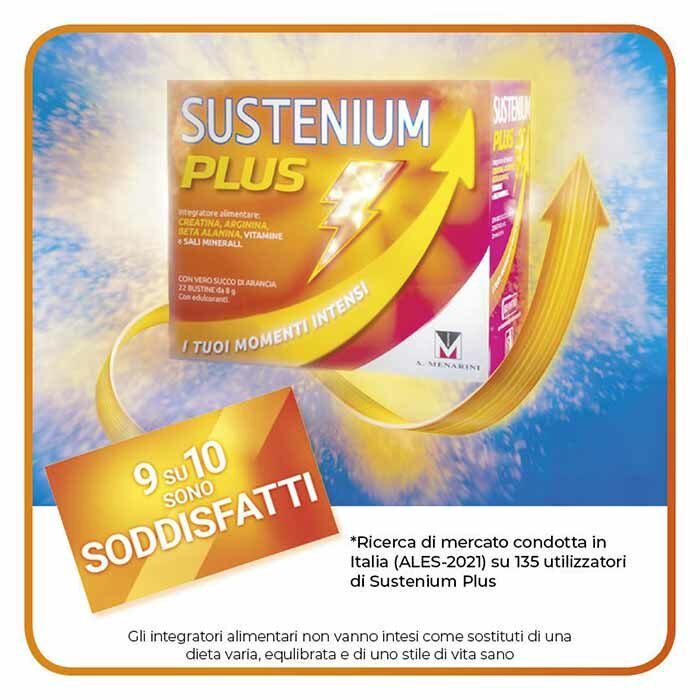 Sustenium Plus Intensive Formula Creatina e Arginina 12 bustine
