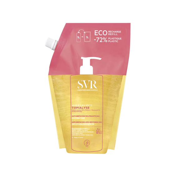 SVR Topialyse Huile Lavante Eco-Recharge Detergente Relipidante 1L