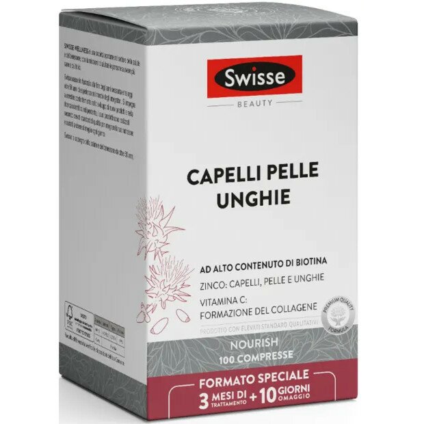 Swisse beauty capelli pelle unghie 100 compresse