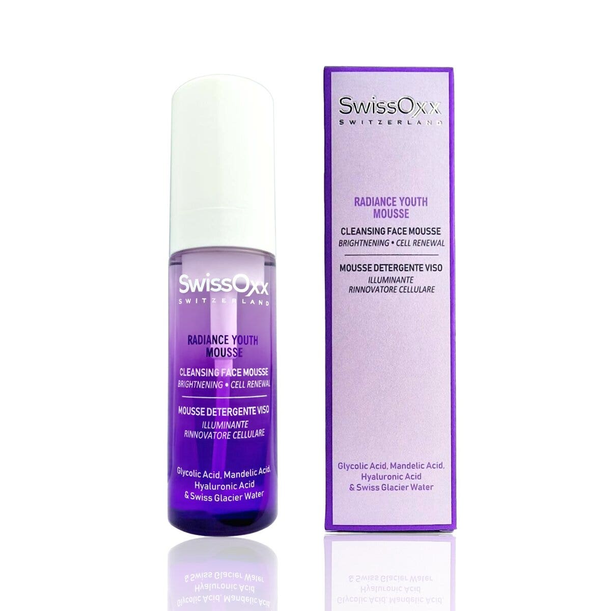 Swissoxx  radiance youth mousse detergente illuminante 150ml