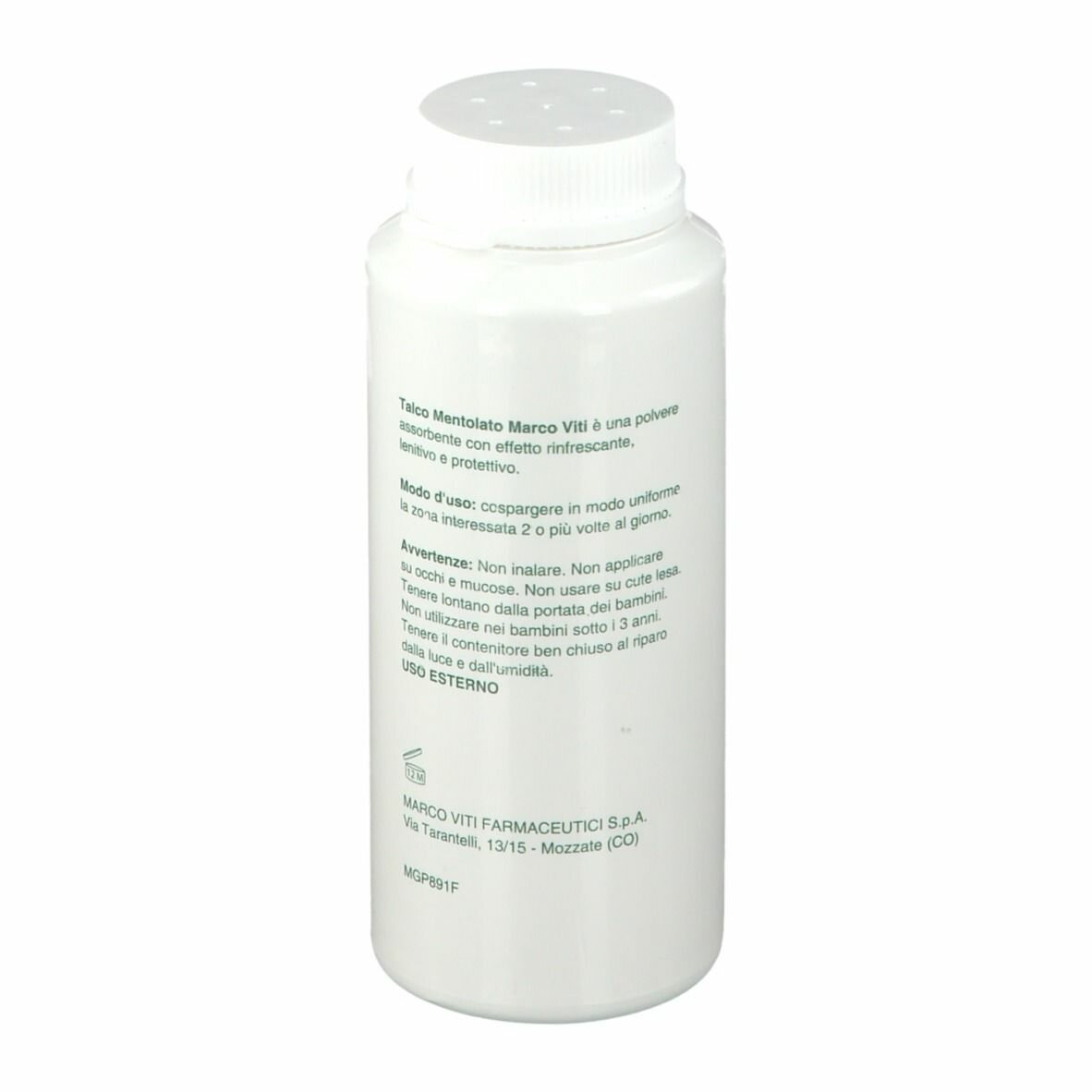 Talco mentolato viti 100g