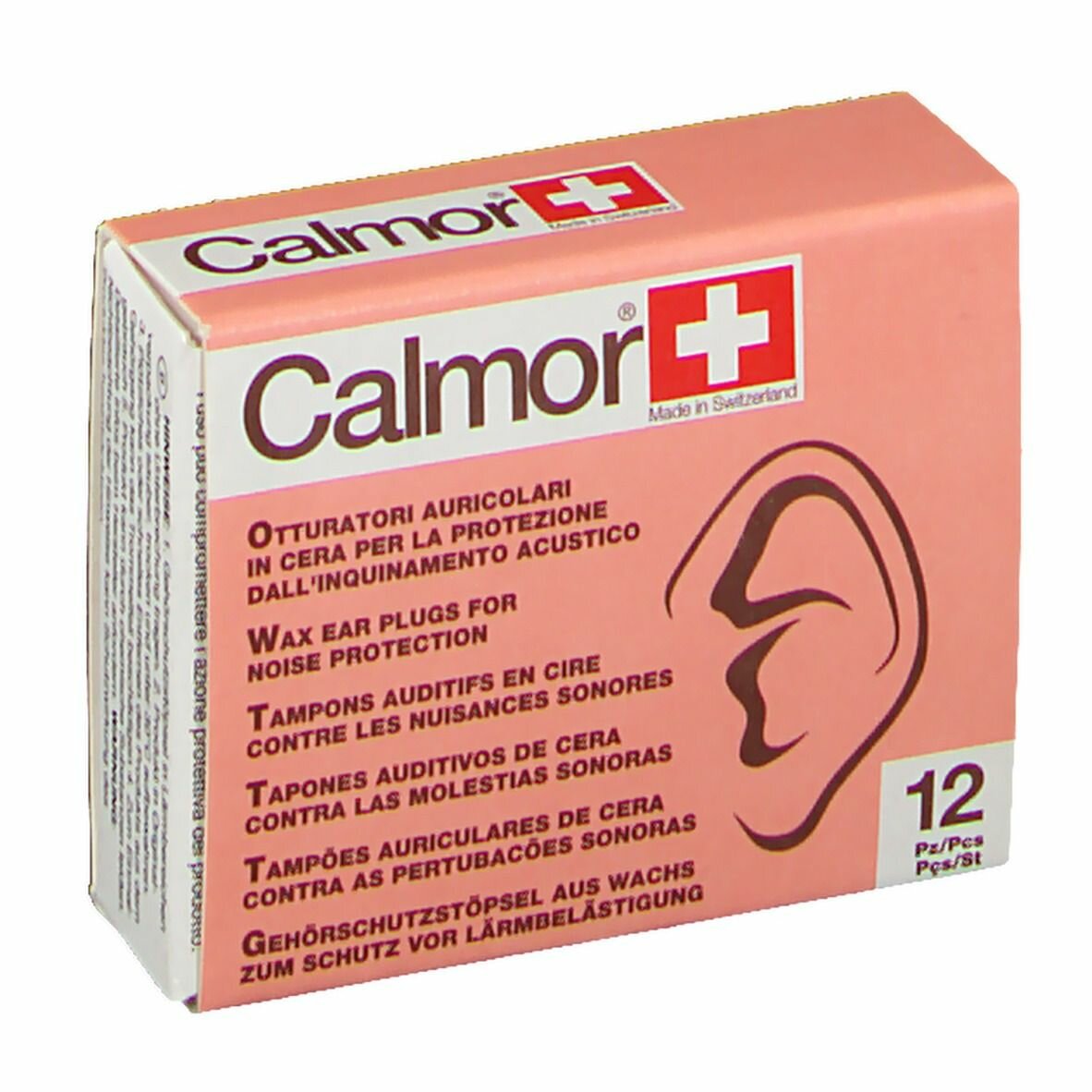 Calmor Tappi Auricolari in Cera Antisuono 12 pezzi