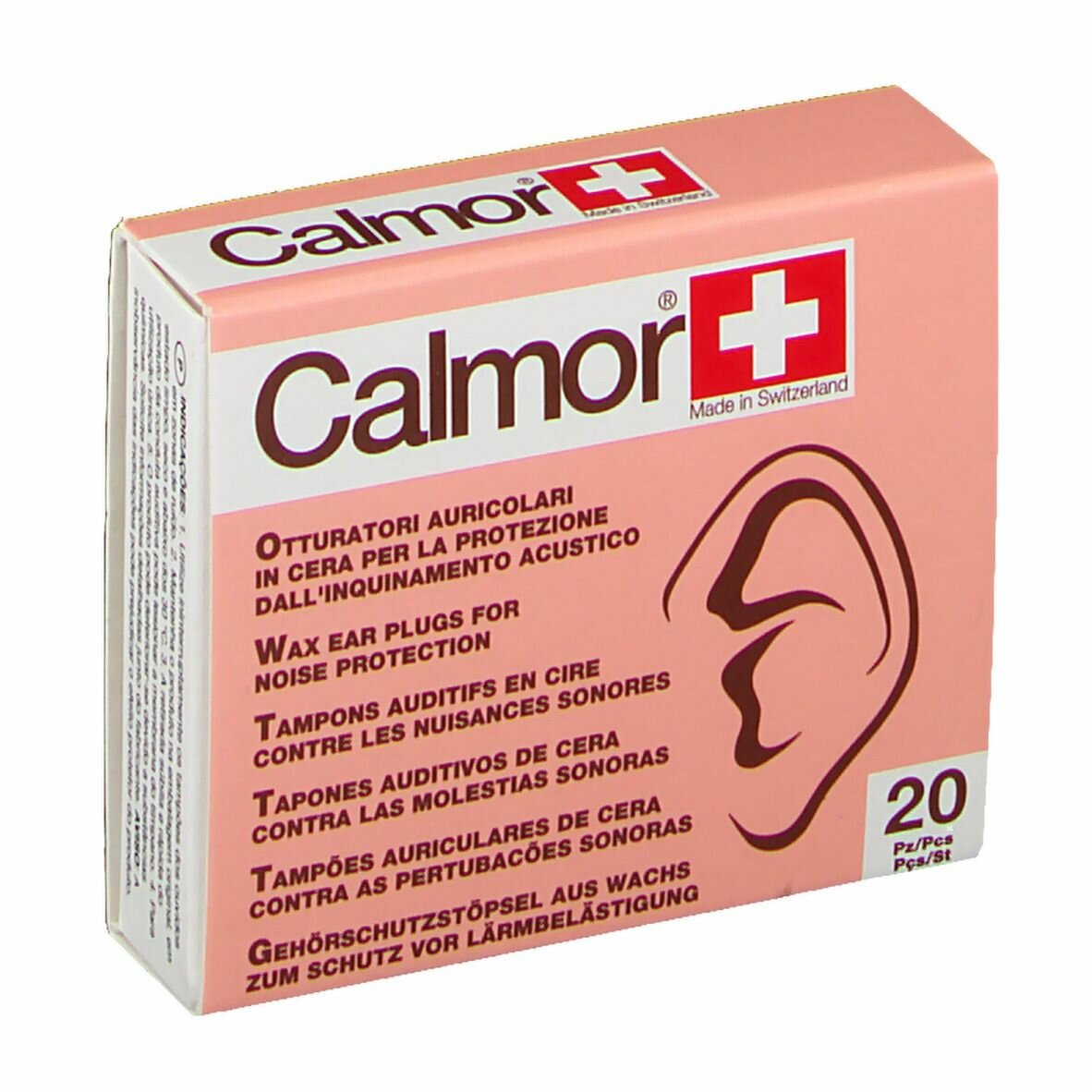 Calmor Tappo Auricolare Antisuono in Cera Naturale 20 pezzi
