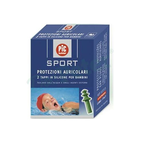 Tappo auricolare in silicone pic sport per bambini 2 pezzi