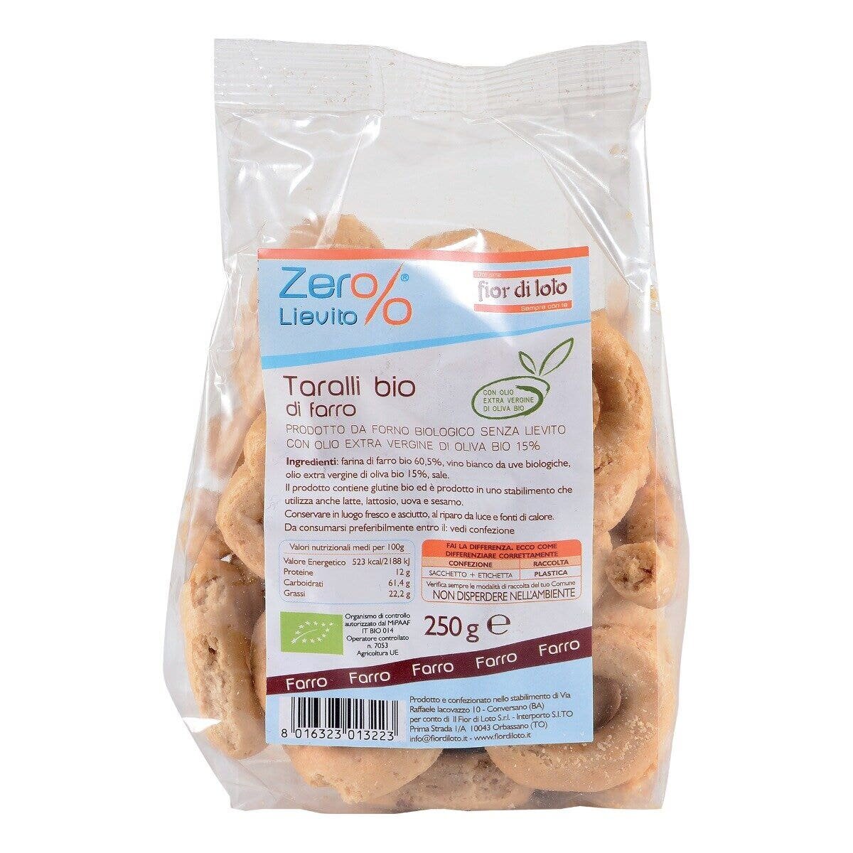 Taralli farro c/olio extrv bio