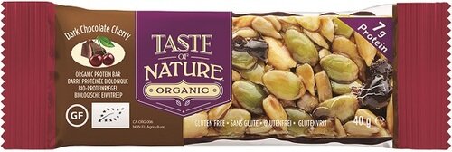 Taste of nature barretta alla ciliegia con cioccolato fondente bio 40 g