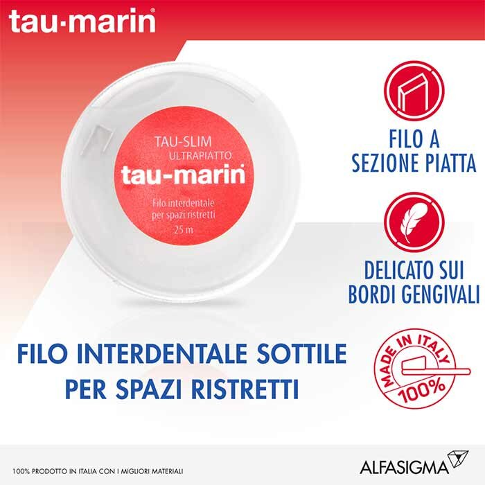 Tau-Marin Filo Interdentale Slim Ultrapiatto 25 mt