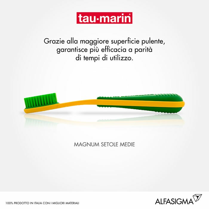 Tau-Marin Magnum Spazzolino Medio testina intercambiale