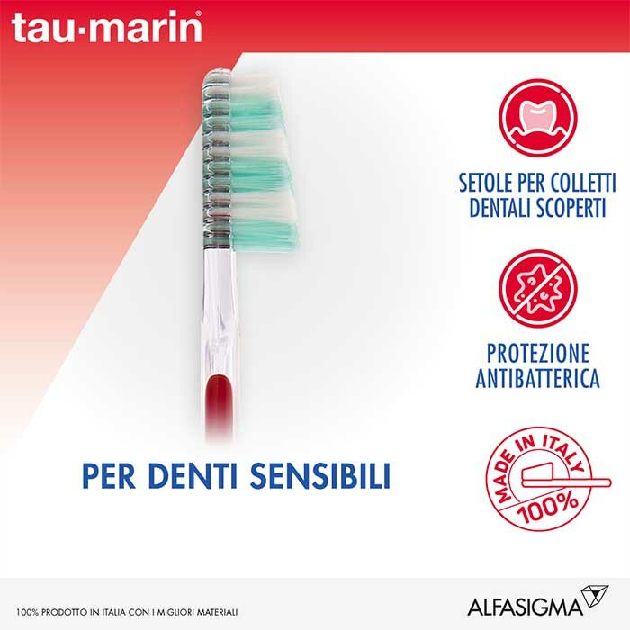 Tau-Marin Spazzolino Gengive Sensibili Setole Morbide Ultrasottili