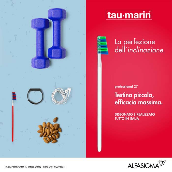 Tau-Marin Spazzolino Professional 27 setole medie