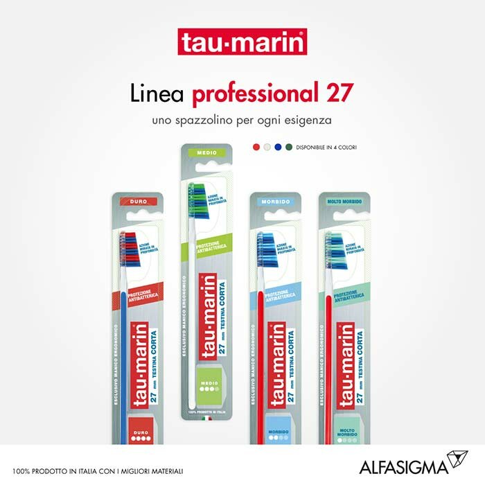 Tau-Marin Spazzolino Professional 27 setole medie