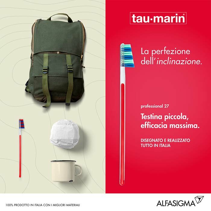Tau-Marin Spazzolino Professional 27 setole molto morbide