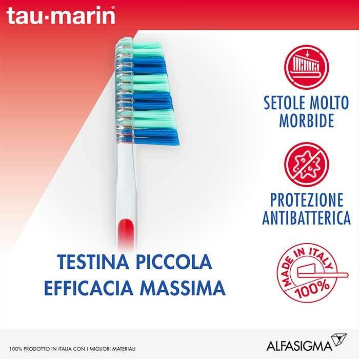 Tau-Marin Spazzolino Professional 27 setole molto morbide
