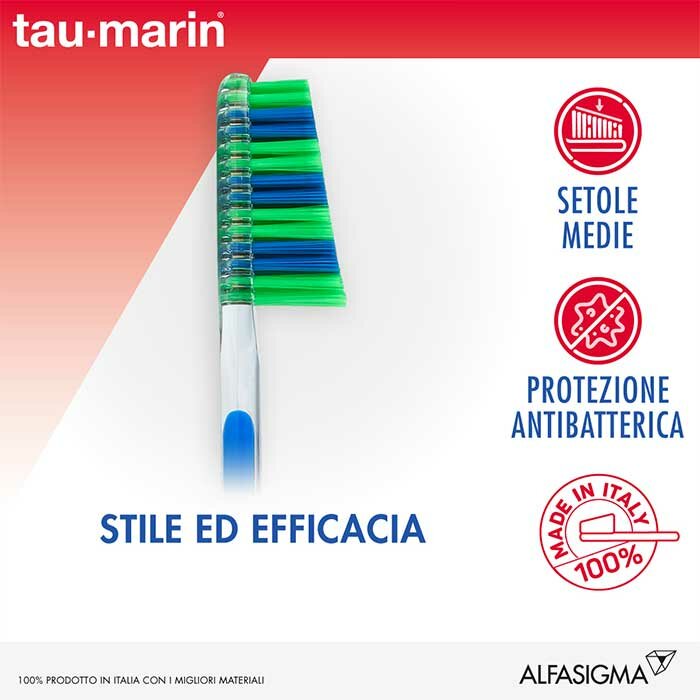Tau-Marin Spazzolino Scalare 33 setole medie
