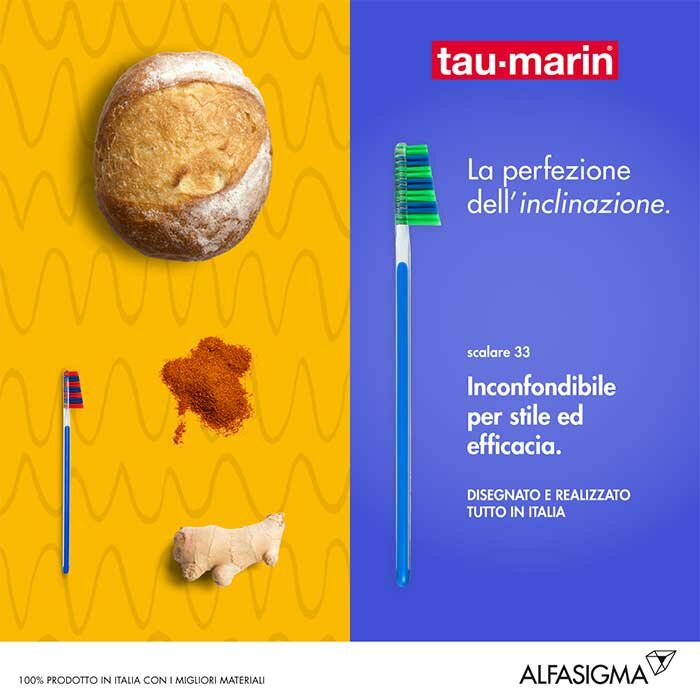 Tau-Marin Spazzolino Scalare 33 setole medie