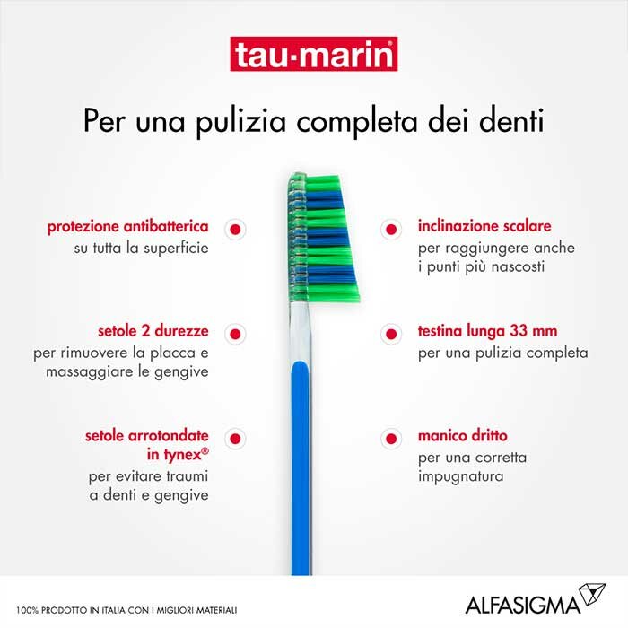 Tau-Marin Spazzolino Scalare 33 setole medie