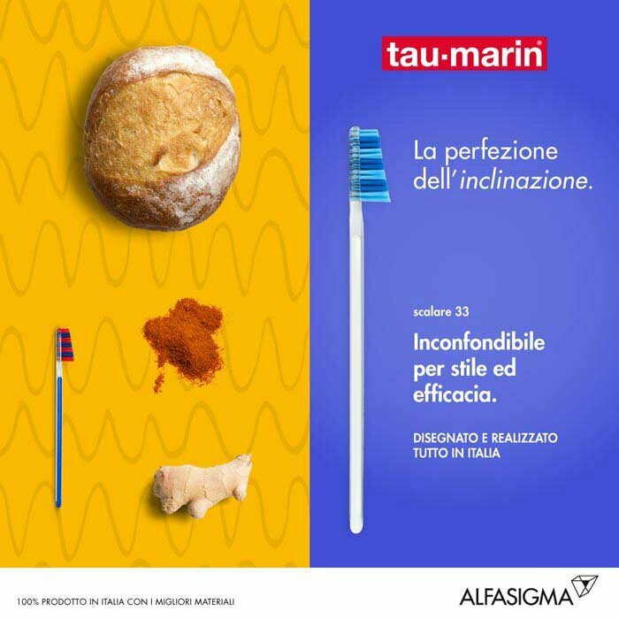 Tau-Marin Spazzolino Scalare 33 setole morbide