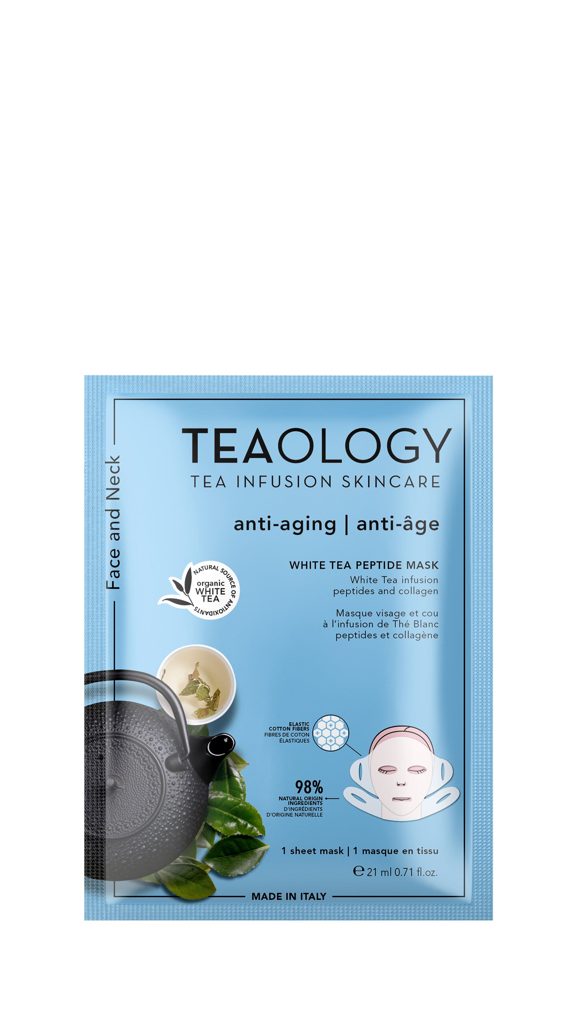 Teaology white tea peptide maschera antietÃ  levigante 21ml
