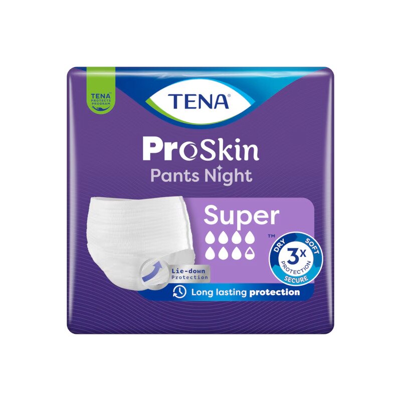 Tena proskin pants night super mutadine assorbenti taglia l 10 pezzi