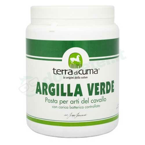 Terra Di Cuma Argilla Verde Equini Pasta Defaticante Cavalli 1 Kg