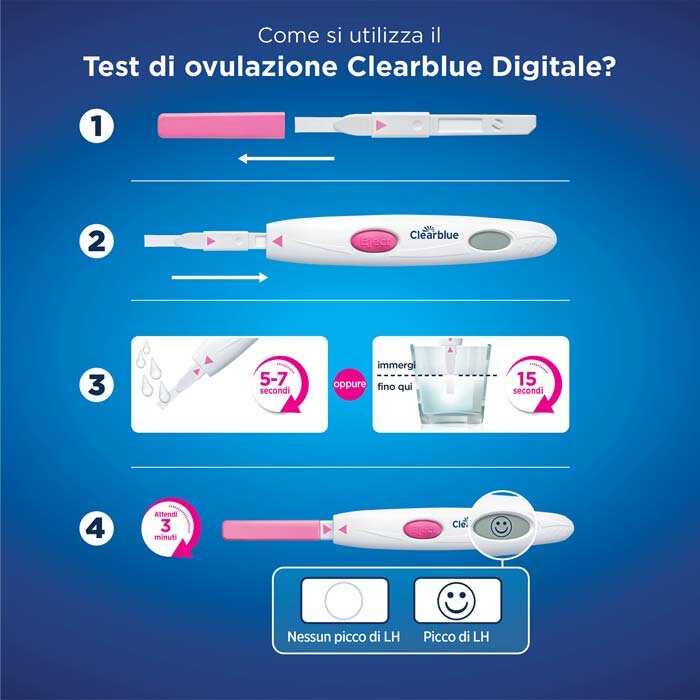 Test ovulazione clearblue ovulation digital 10 stick