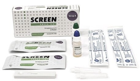 Test rapido streptococco tampone faringeo screen 2 pezzi