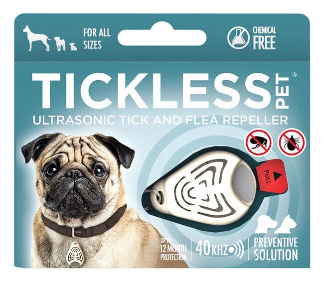 Tickless pet repellente ad ultrasuoni colore beige