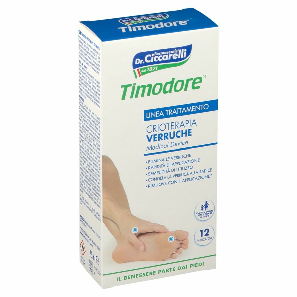 Timodore Crioterapia Verruche Spray Trattamento Verruche 75 ml