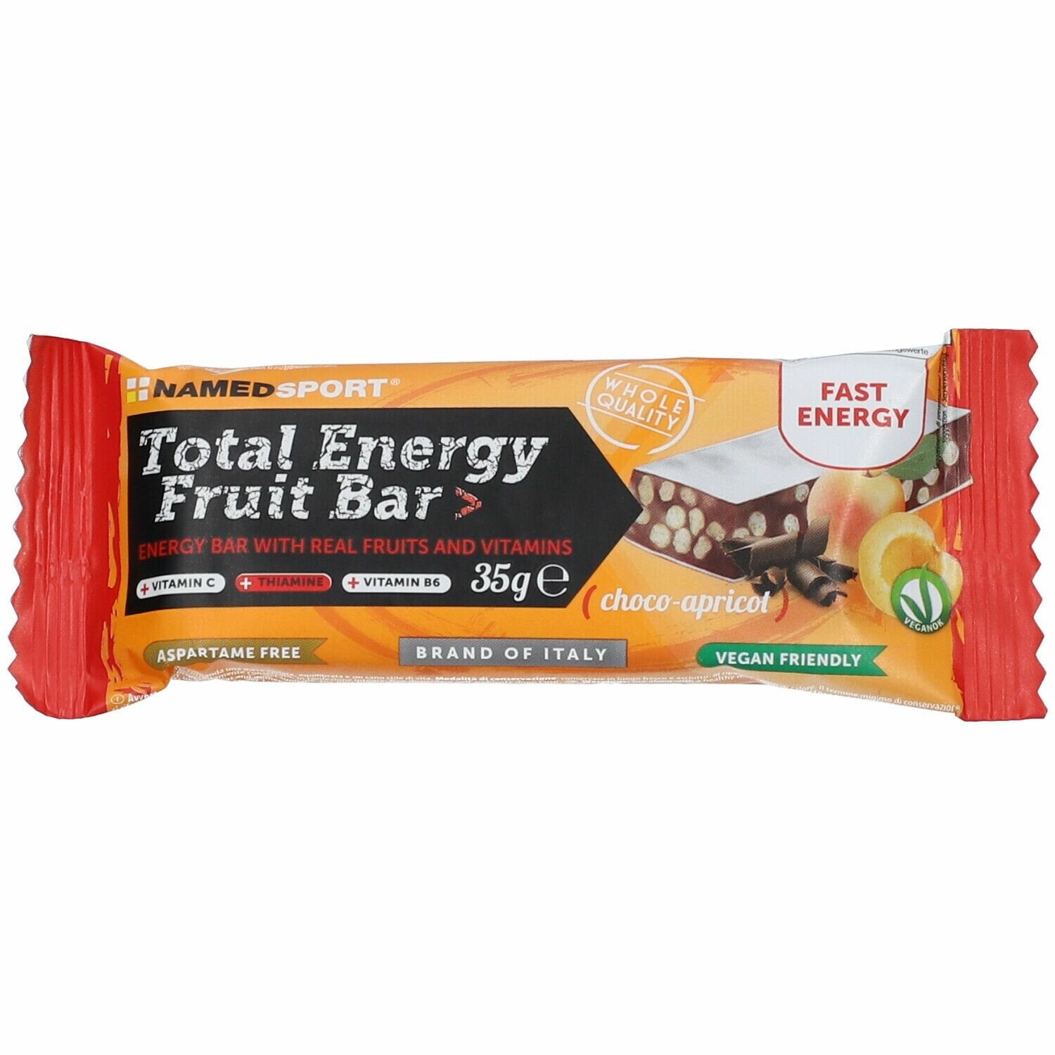 Total energy fruit bar choco-apricot 35 g