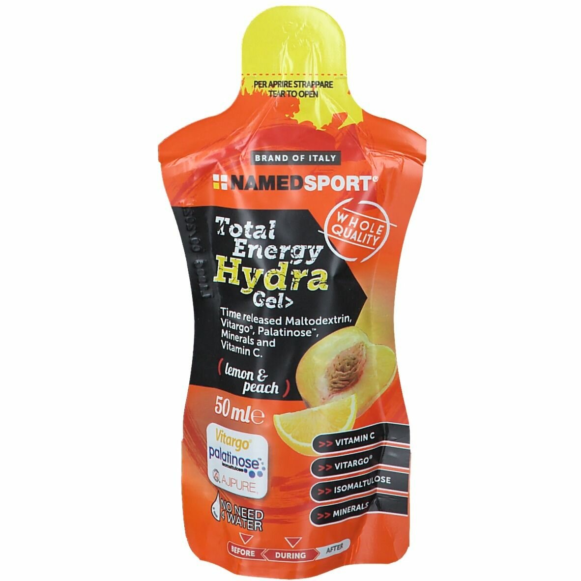Total energy hydra gel lemon & peach 50 ml
