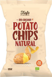 Trafo bio potato chips naturali con sale bio con olio di girasole 125 g