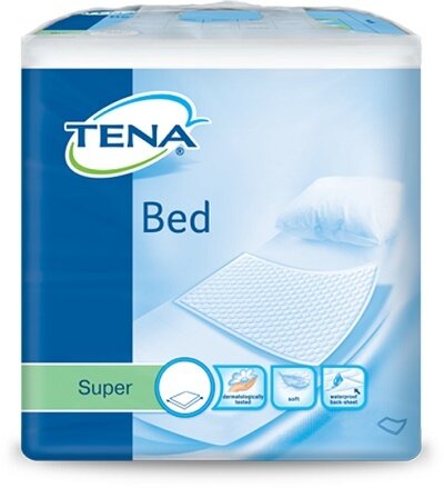 Traversa per incontinenza non rimboccabile tena bed super 60x90cm 35 pezzi