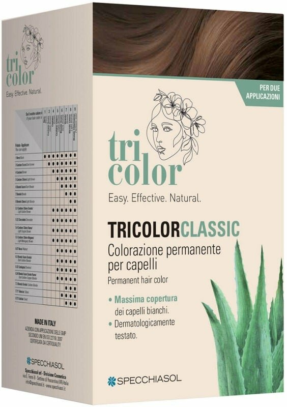 Tricolor classic 1 nero 2 tubi 50 ml + 2 shaker 50 ml + 4 bustine 8 ml