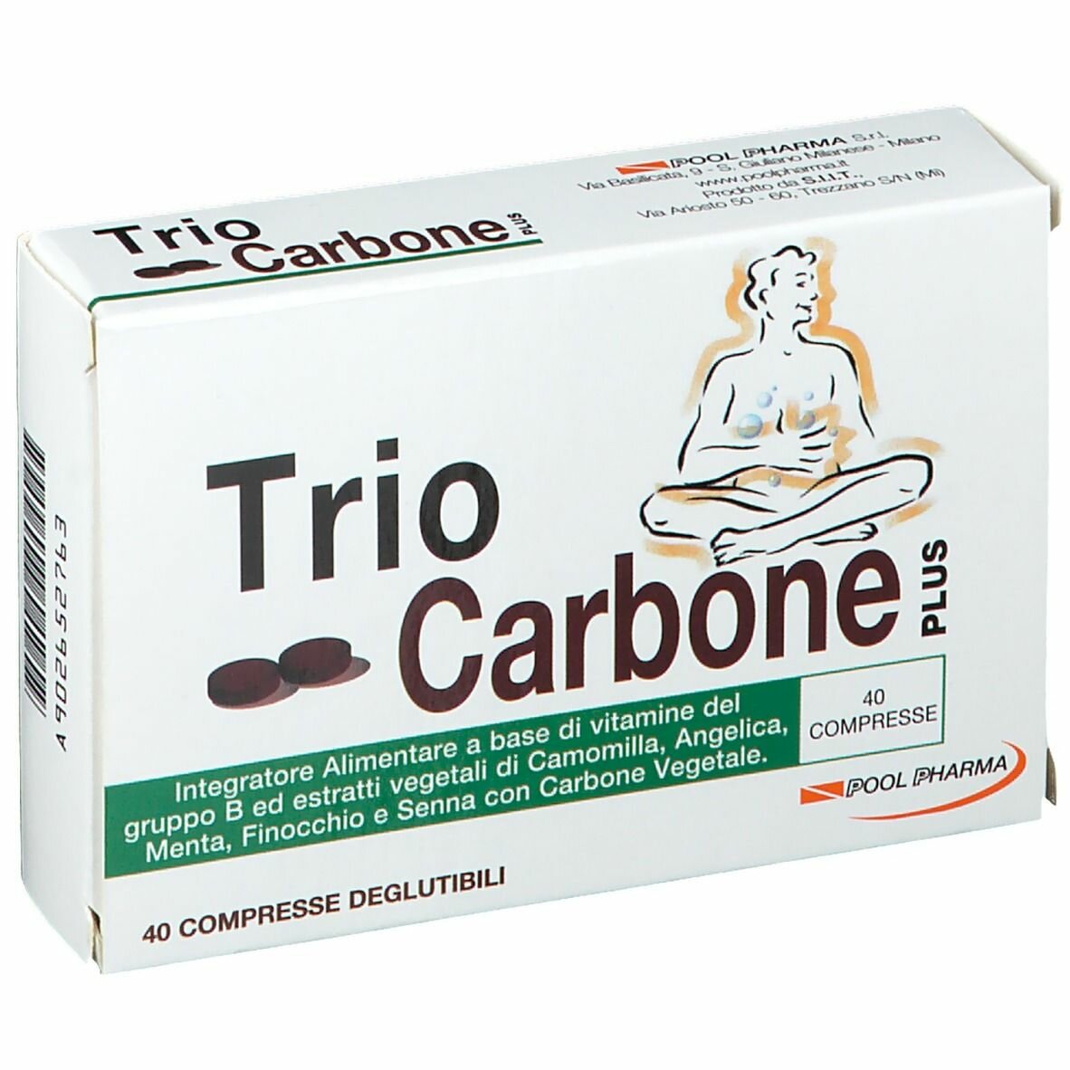 Triocarbone Plus Integratore contro Gas Intestinali 40 compresse