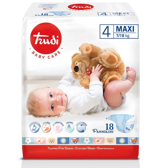 Trudi baby c pannolini bb max7/18kg