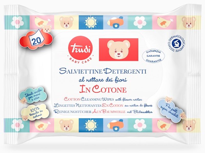 Trudi baby c salviette cotone 20 pezzi